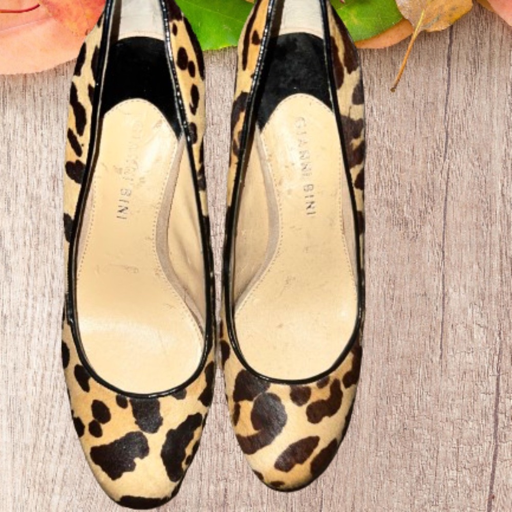 Leopard Platform Heels